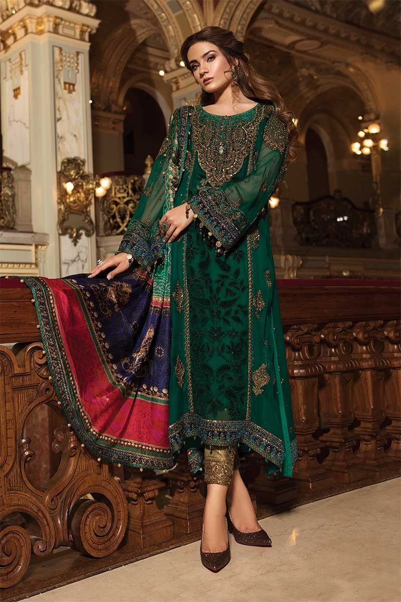 Chanderi Jacquard Silk with Digital Printed Party Wear Printed Gowns at Rs  3995/piece in Surat